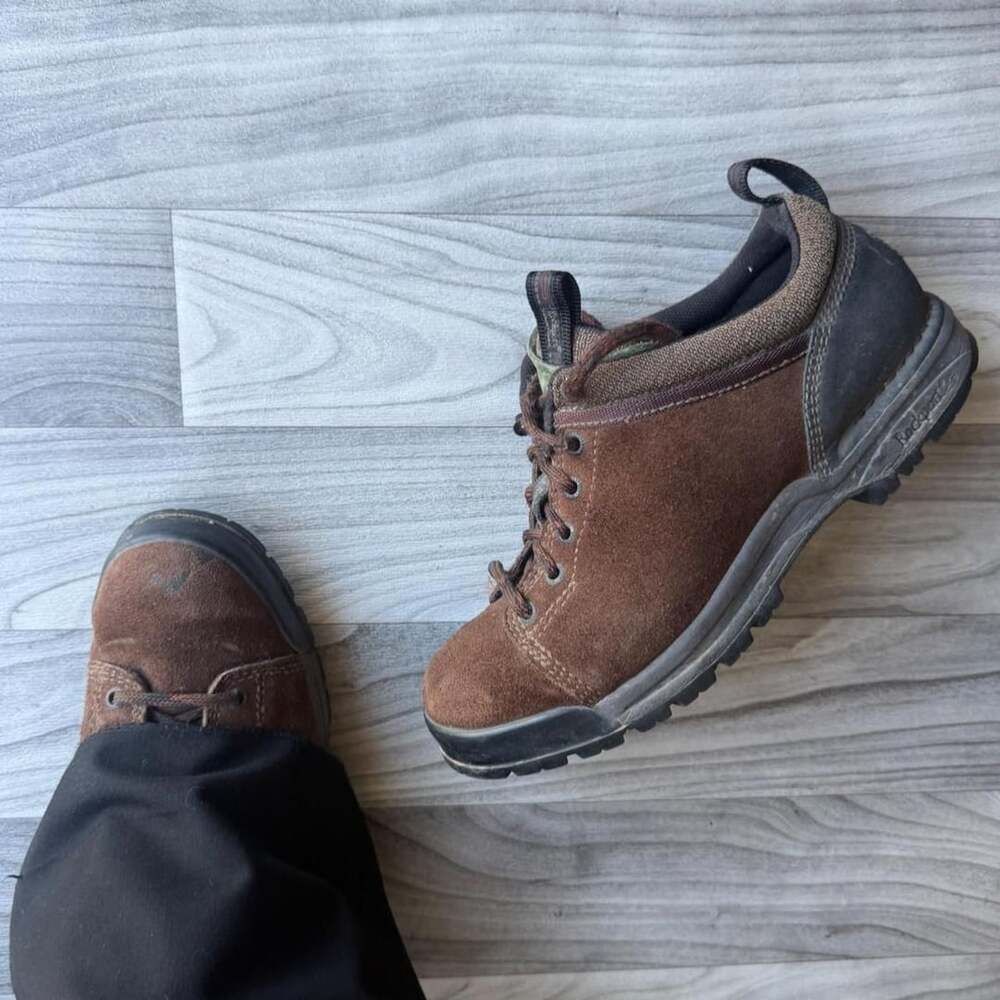 Rockport XCS Hiking Boots Size 10.5 M Brown Suede Vibram Sole Y2K